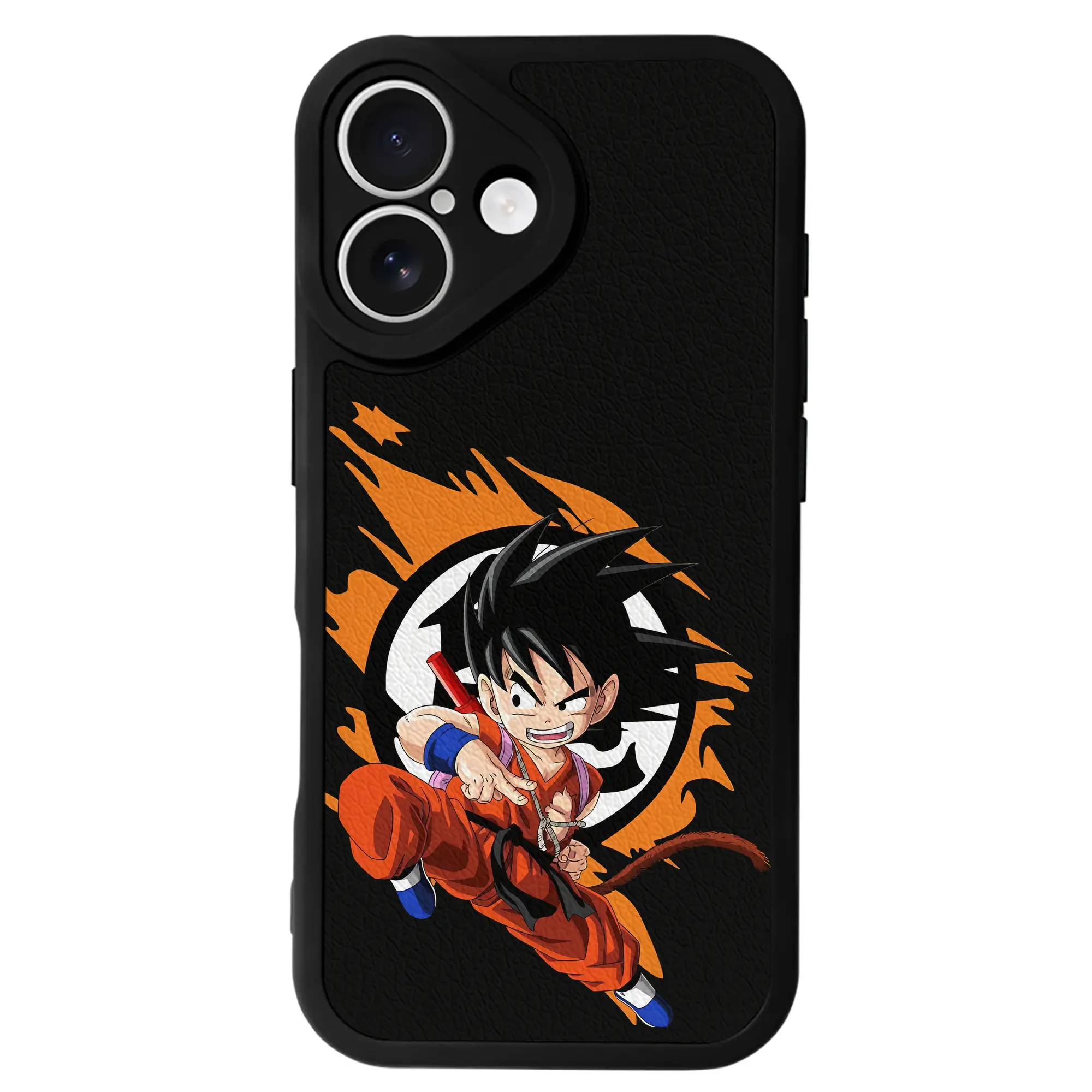 ドラゴンボール グッズ 孫 悟空 - IPhone 16シリーズ対応 ・ シリコンスマホケース ・ レザー調 ・ 高精度フィット ・ 耐衝撃 ・ ワイヤレス充電対応 ・ 精密カット